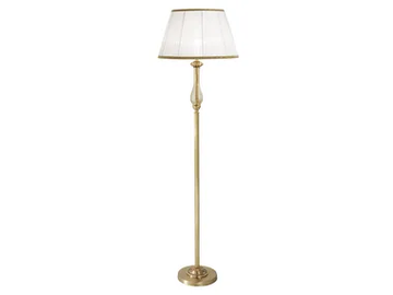 AMANDA 227/P - French gold table lamp with amber crackle glass and shade by Possoni Illuminazione - view 2